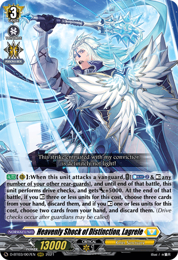 Heavenly Shock of Distinction, Lagrele - D-BT03/007 - Triple Rare available at 401 Games Canada