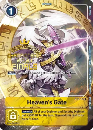Heaven's Gate - ST3-13 - (2021 Championship Finals Tamer‘s Evolution Pack) available at 401 Games Canada