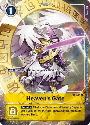 Heaven's Gate - ST3-13 - Promo (Tamer's Evolution Box 1) available at 401 Games Canada
