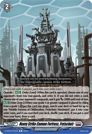 Heavy Strike Cannon Fortress, Freischutz - D-BT07/073 - Common available at 401 Games Canada