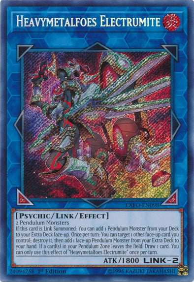 Heavymetalfoes Electrumite - EXFO-EN098 - Secret Rare - 1st Edition available at 401 Games Canada