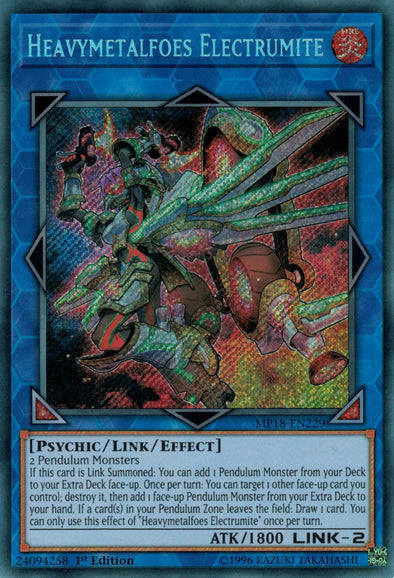 Heavymetalfoes Electrumite - MP18-EN229 - Secret Rare - 1st Edition available at 401 Games Canada