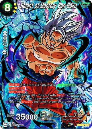 Height of Mastery Son Goku - BT4-075 - Special Rare (SPR) available at 401 Games Canada