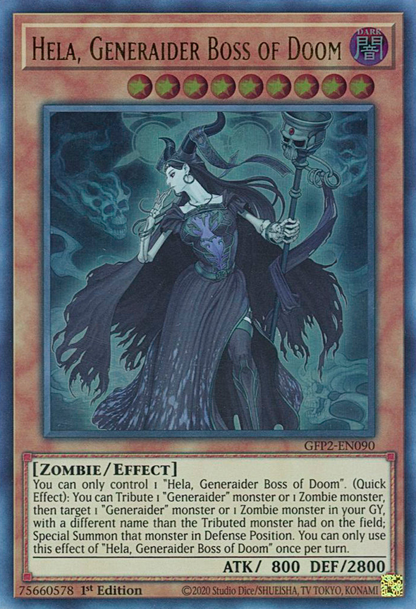 Hela, Generaider Boss of Doom - GFP2-EN090 - Ultra Rare - 1st Edition available at 401 Games Canada