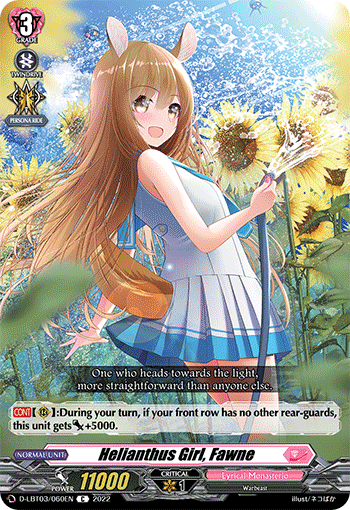 Helianthus Girl, Fawne - D-LBT03/060 - Common available at 401 Games Canada