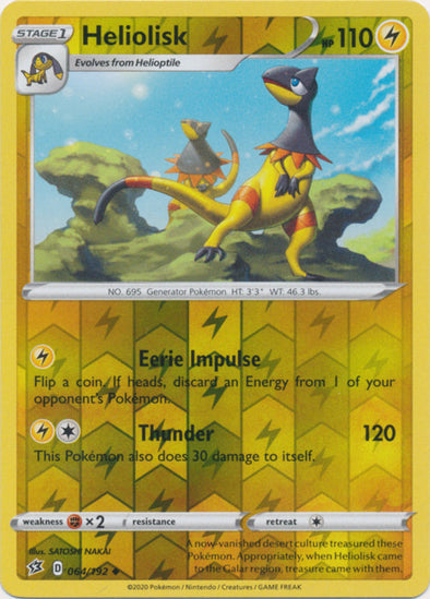 Heliolisk - 064/192 - Uncommon - Reverse Holo available at 401 Games Canada