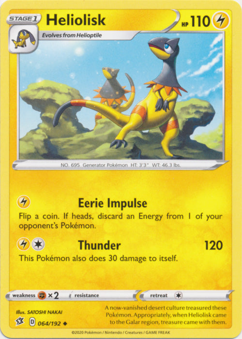 Heliolisk - 064/192 - Uncommon available at 401 Games Canada