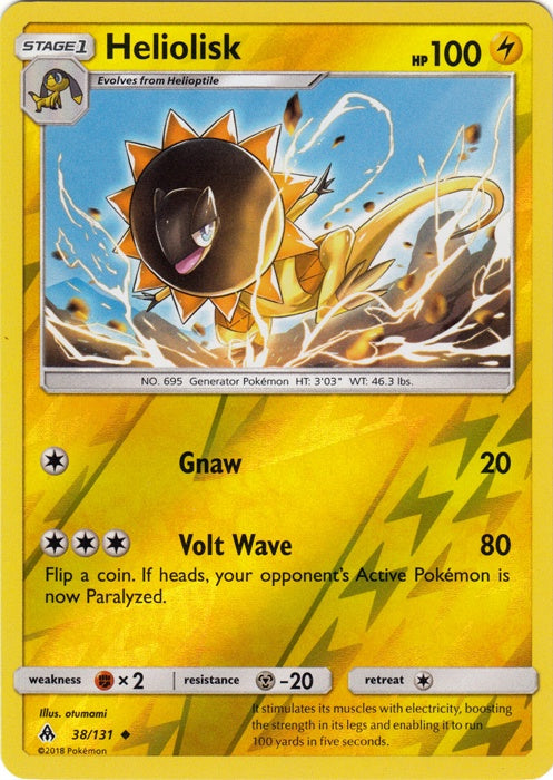 Heliolisk - 38/131 - Uncommon - Reverse Holo available at 401 Games Canada