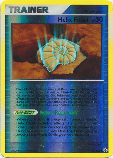 Helix Fossil - 91/100 - Common - Reverse Holo available at 401 Games Canada