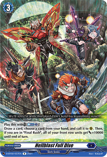Hellblast Full Dive - D-BT02/037 - Rare available at 401 Games Canada
