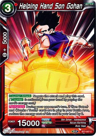 Helping Hand Son Gohan - BT7-007 - Common available at 401 Games Canada