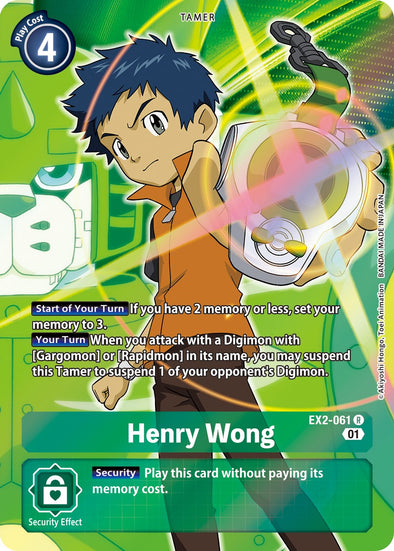 Henry Wong (Alternate Art) - EX2-061 - Rare available at 401 Games Canada