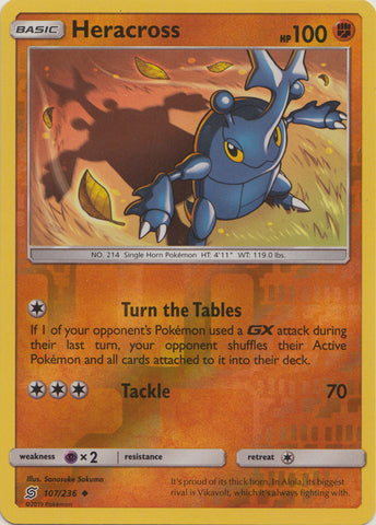 Heracross - 107/236 - Uncommon - Reverse Holo available at 401 Games Canada