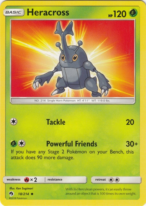 Heracross - 18/214 - Uncommon available at 401 Games Canada