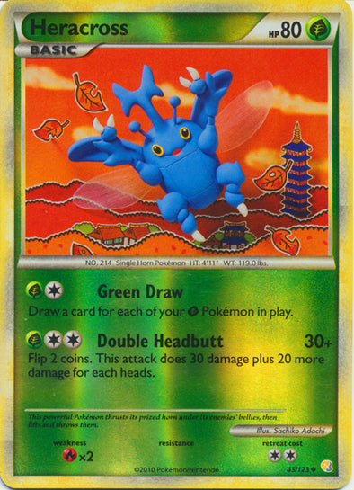 Heracross - 43/123 - Uncommon - Reverse Holo available at 401 Games Canada