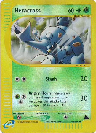 Heracross - 64/144 - Common - Reverse Holo available at 401 Games Canada