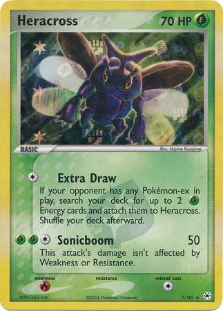 Heracross - 7/101 - Holo Rare - Reverse Holo available at 401 Games Canada