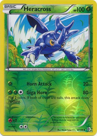 Heracross - 8/149 - Uncommon - Reverse Holo available at 401 Games Canada