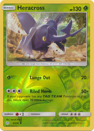 Heracross - 9/236 - Uncommon - Reverse Holo available at 401 Games Canada