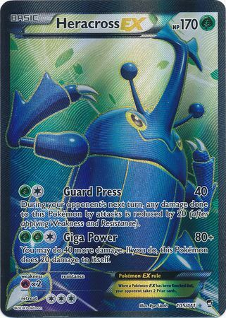 Heracross EX - 105/111 - Full Art Ultra Rare available at 401 Games Canada