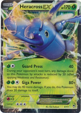 Heracross EX - 4/111 - Ultra Rare available at 401 Games Canada