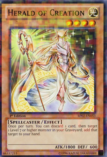 Herald of Creation - BP02-EN053 - Mosaic Rare - 1st Edition available at 401 Games Canada