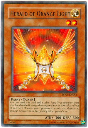 Herald of Orange Light - TDGS-EN082 - Rare - Unlimited available at 401 Games Canada