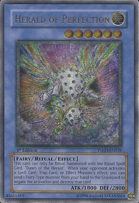 Herald of Perfection - TSHD-EN039 - Ultimate Rare - 1st Edition available at 401 Games Canada