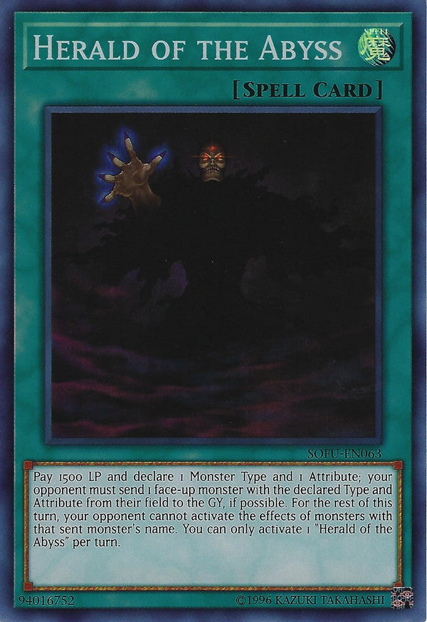 Herald of the Abyss - SOFU-EN063 - Super Rare - Unlimited available at 401 Games Canada
