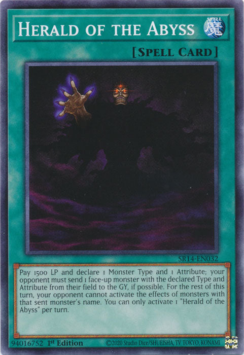 Herald of the Abyss - SR14-EN032 - Common - 1st Edition available at 401 Games Canada