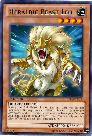 Heraldic Beast Leo - CBLZ-EN017 - Rare - 1st Edition available at 401 Games Canada