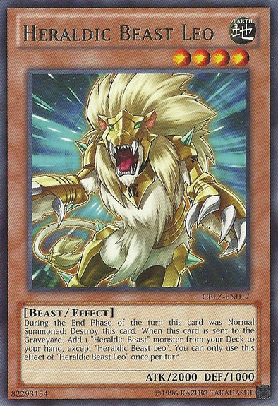 Heraldic Beast Leo - CBLZ-EN017 - Rare - Unlimited available at 401 Games Canada