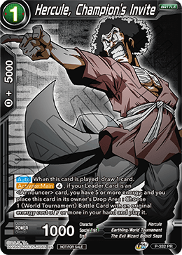 Hercule, Champion's Invite - P-332 - Promo (Foil) available at 401 Games Canada