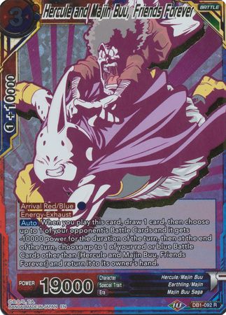 Hercule and Majin Buu, Friends Forever - DB1-092 - Rare (Alternate Art) (Foil) available at 401 Games Canada