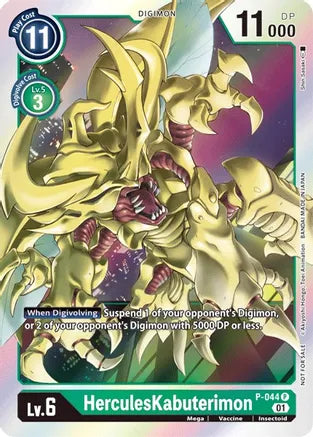 HerculesKabuterimon - P-044 - Promo available at 401 Games Canada