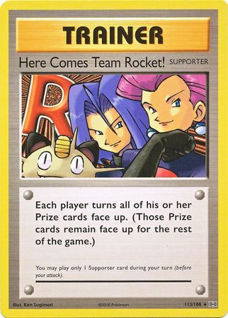 Here Comes Team Rocket! - 113/108 - Secret Rare available at 401 Games Canada