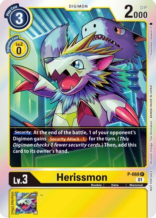 Herissmon (Limited Card Pack) - P-068 - Promo available at 401 Games Canada