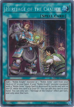 Heritage of the Chalice - MP19-EN224 - Prismatic Secret Rare - Unlimited available at 401 Games Canada