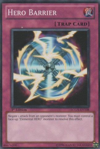 Hero Barrier - LCGX-EN108 - Common - 1st Edition available at 401 Games Canada