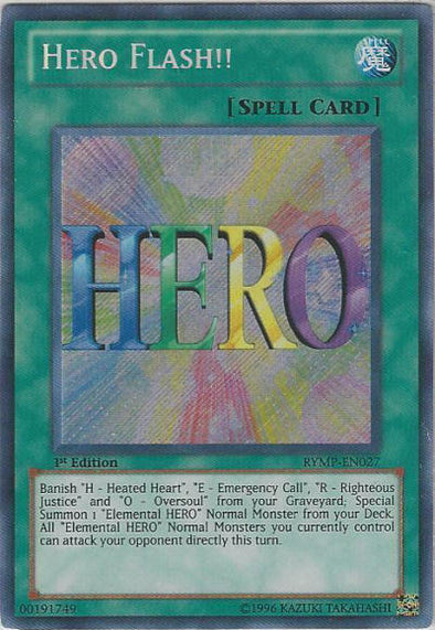 Hero Flash!! - RYMP-EN027 - Secret Rare - 1st Edition available at 401 Games Canada