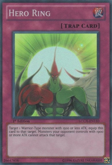 Hero Ring - LCGX-EN110 - Super Rare - 1st Edition available at 401 Games Canada