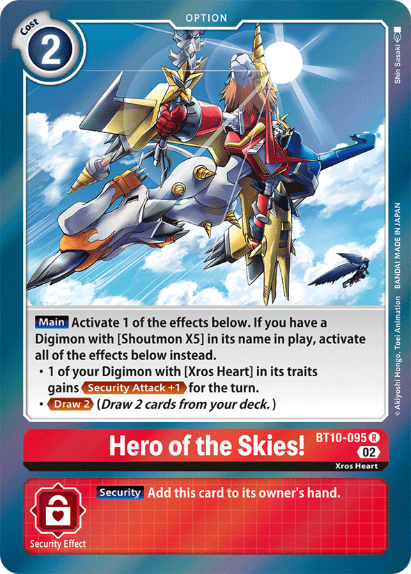 Hero of the Skies! - BT10-095 - Rare available at 401 Games Canada