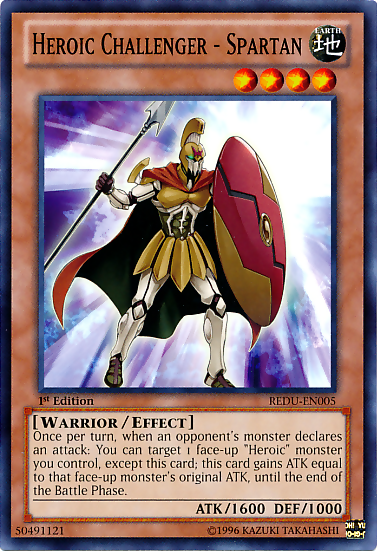 Heroic Challenger - Spartan - REDU-EN005 - Common - 1st Edition available at 401 Games Canada