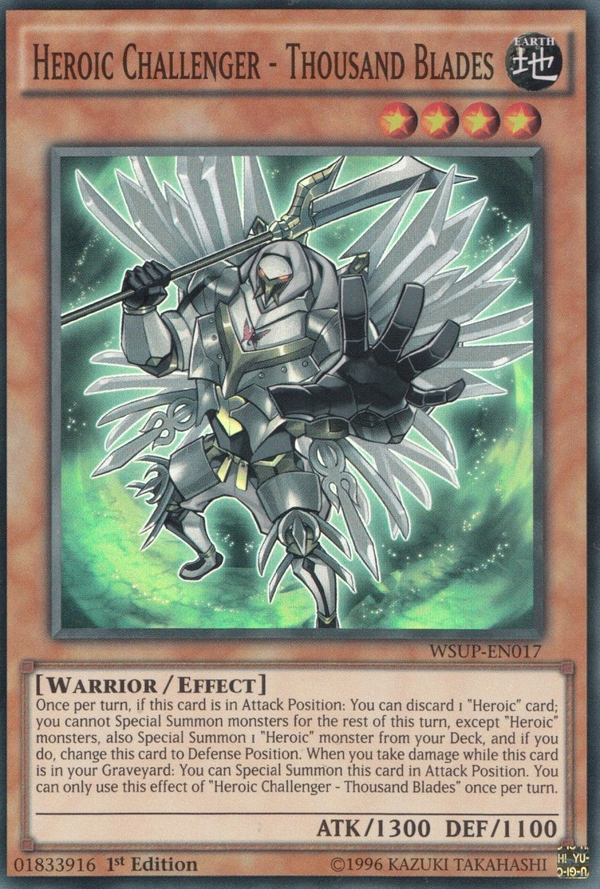 Heroic Challenger - Thousand Blades - WSUP-EN017 - Super Rare - 1st Edition available at 401 Games Canada