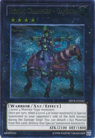 Heroic Champion - Gandiva - ABYR-EN042 - Ultimate Rare - Unlimited available at 401 Games Canada