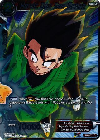 Heroic Duo Son Gohan - TB2-003 - Common (FOIL) available at 401 Games Canada