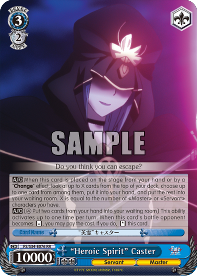 "Heroic Spirit" Caster - FS/S34-E076 - Double Rare available at 401 Games Canada