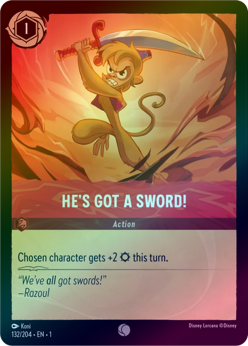 He's Got A Sword! - 132/204 - Common (Foil) available at 401 Games Canada