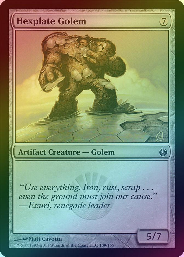 Hexplate Golem (Foil) (MBS) available at 401 Games Canada
