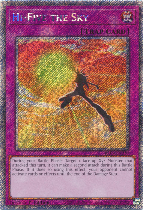 Hi-Five the Sky (Platinum Secret Rare) - RA04-EN239 - Platinum Secret Rare - 1st Edition